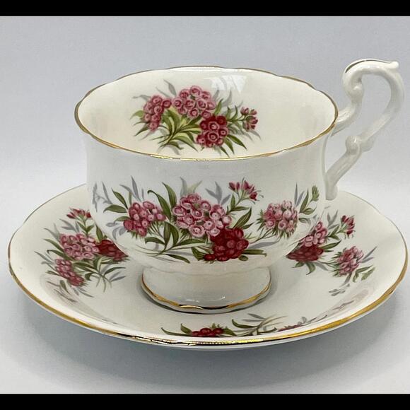 Vintage Sweet William Paragon China Tea Cup and Saucer | English Flower Series - Picture 2 of 8